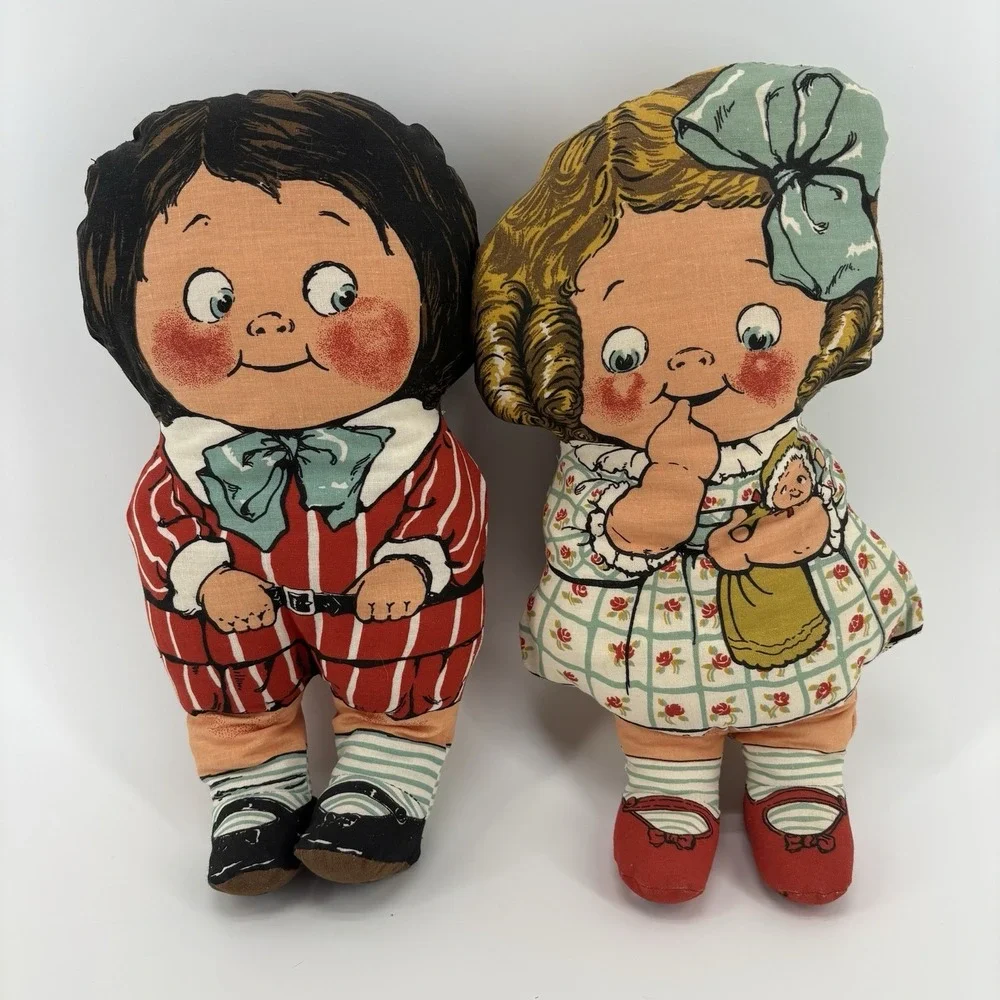 Vintage Dolly Dingle Cambell's Soup Cloth Dolls‎ Produced By Dean's Rag Books